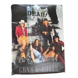 1991 “Dead!” Guns N’ Roses Original Geffen Records Store Promo Poster 23x30 READ